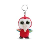 NICI Llavero GLUBSCHIS Loro Pelotti 8cm Rojo - Colgante Animal de Peluche sostenible - para Colgar en la Llave, Bolso, Mochila, y Mucho más, para niños y Adultos, una excelente Idea de Regalo