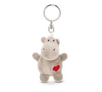 NICI Llavero Hipopótamo gris con el corazón 5cm
