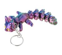 Llavero Innovador Diseño Ligero Colgante Colgante Colgante Llavero Coche Para Individuos De Moda Colgante Zorro, Red Green Blue, Talla única