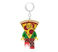 Llavero LEGO Icónico chico pizzero Linterna LED Juguetes de regalo para niños - Figura de 82 mm de altura (KE176H) - 2 pilas CR2025 incluídas