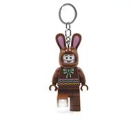 Llavero LEGO Icónico Conejo de Chocolate Juguetes de regalo para niños - Figura de 76 mm de altura (KE180) - 2 pilas CR2025 incluidas