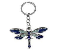 Llavero Libélula Azul - Llaveros Libélula color Azulado Metamorfosis Alas - Accesorio de llaves amantes de los insectos, libélulas, naturaleza, campo… - Llavero unisex hombre y mujer
