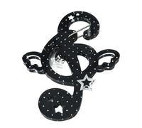 Llavero ligero de acrílico con mosquetón para notas musicales, accesorios, mochila, decoración para