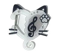 Llavero ligero de acrílico con mosquetón para notas musicales, accesorios, mochila, decoración para
