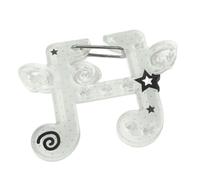 Llavero ligero de acrílico con mosquetón para notas musicales, accesorios, mochila, decoración para