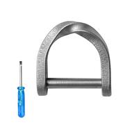 Llavero ligero para guardar llaves de coche y de puertas: anilla en D, hebillas con anilla en D, cierre de herradura de titanio TC4