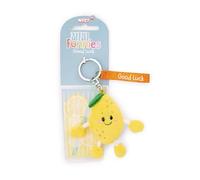 Llavero Limón "Good Luck" de 7 cm, color amarillo, acompañante fiel para mochila o bolso, para niños y personas adultas, 61806
