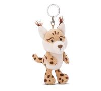 Llavero Lince Lyka 10cm Beige - Colgante Animal de Peluche sostenible - para Colgar en la Llave, Bolso, Mochila, y Mucho más, para niños y Adultos, una excelente Idea de Regalo