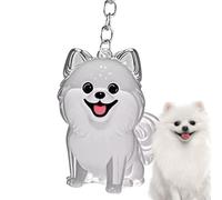 Llavero lindo, llavero de almacenamiento para perros y gatos decorativos, decoración antirrobo, espejo de recuerdo animal, accesorio de bolsa de almacenamiento para el teléfono o mochila, b, Se