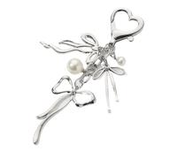 Llavero lindo LLavero de perlas con nudo lazo mariposa bonito, 2 uds., joyería for mujeres y niñas(Style 1)