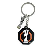 Llavero Logo UEFA Europa League Con Etiqueta de Trofeo 2D en PVC, Diseño Octagonal, Detallado, Resistente y Ligero, Artículo Para Aficionados Para Llaves, Bolsos y Mochilas, Regalo Para Hombres
