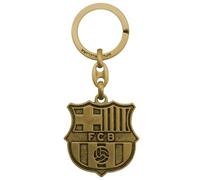 Llavero Metálico Oficial Barcelona FC con Escudo en Relieve | Acabado Dorado Elegante | Producto Licenciado para Fans | Regalo Ideal para Aficionados del Barça | Diseño Resistente y Duradero