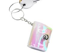 Llavero Mini Álbum De Fotos: Lleve Recuerdos A Todas Partes | Álbum De Almacenamiento De Fotos De 20 Paneles De 2 Pulgadas Estuche Láser De Siete Colores | Regalos Y Almas Sentimentales, Llavero Colga