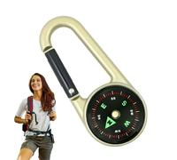 Llavero Mini Brújula | Pequeña brújula de un Lado con mosquetón Herramienta Supervivencia Hebilla montañismo Práctica al Aire Libre para Camping, Senderismo, Ejercicios Campo, exploración y