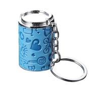 Llavero Mini Hucha - Contenedor de Cambio con Cierre de Resorte de Aleación de Zinc - Mini Llavero Portamonedas | para Mochila, Bolso, Cartera y Llaves, Familiares, Estudiantes y
