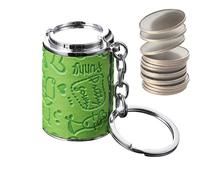 Llavero Mini Hucha - Contenedor Portátil De Aleación De Zinc para Cambios - Mini Llavero Portamonedas | para Familiares, Estudiantes, Compras, Escuela, Correr Y Desplazamiento Diario