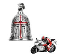 Llavero Moto Campana Guardiana, Aceite Rojo Campana de Motocicleta Ángel de la Guarda, con Anillo Colgante, para Bicicletas, Coches, Motocicletas, Vehículos Eléctricos