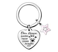 Llavero Mujer Regalo Cumpleaños Inspirador Graduación Aliento Hija Nieta Hermana Llavero Sobrina Mejor Amiga Universidad Recuerdo Esposa Novia Valentiens Día Navidad Su Accesorio de Etiqueta Clave