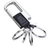 Llavero multifuncional, 4 llaveros desmontables, abrebotellas, color negro | 4 llaveros desmontables, abrebotellas integrado, compacto y portátil