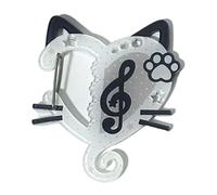 Llavero multifuncional de acrílico de dibujos animados con notas musicales, accesorio para mochila, mosquetón, decoración para bolsas o llaves, llavero de notas musicales