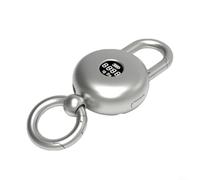 Llavero multifuncional de báscula digital con pantalla LCD, medidor de peso electrónico de capacidad de 25 kg, báscula colgante de bolsillo recargable tipo C para equipaje de viaje, pesca (gris)