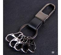 Llavero multifuncional de rápida, fácil de clasificar, aleación de engrosada, llavero metálico minimalista de . El juego 1 hebilla grande + 5 hebillas pequeñas de rápida. Regalo festivo.