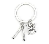 Llavero musical con colgante en forma de tambor, accesorios divertidos para instrumentos musicales como regalos para músicos, colgante de música creativo, regalos de músicos, regalo de música, regalos