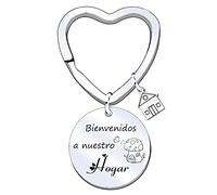 Llavero Nuevo Casa Regalo"Bienvenidos a nuestro hogar" Regalo de inauguración de la casa para mujer marido, regalos de calefacción para parejas Regalos de inauguración de la casa nuevo