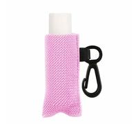 Llavero organizador de cosméticos de moda, soporte elástico para pintalabios con clip, funda hecha a mano, bolsa de almacenamiento de bálsamo labial, organizador de lápiz labial, a, Talla única, Mass