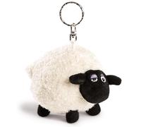 Llavero Oveja Shirley 10cm Blanco - Colgante Animal de Peluche sostenible - para Colgar en la Llave, Bolso, Mochila, y Mucho más, para niños y Adultos, una excelente Idea de Regalo