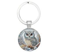 Llavero Owl Keychain - Zinc Alloy Cute Pendant, Owl Keyring Charm, Decorative Bag Accessory | Animal Key Ring Pendant For Keys Backpack Purse