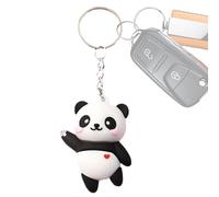 Llavero Panda - 3D, Llavero Panda de Felpa Apto para Niños | Lindo llaverro de Animal para Bolso, Estuche para lápices, Uso Diario Escolar, recompensa de cumpleaños para niños y niñas, jardín de