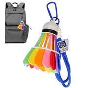 Llavero para automóvil de bádminton: Colgante con Mini Raqueta, Acabado de aleación de Metal, diseño Compacto y con Volante | Accesorio de Regalo Deportivo para Llaves de Coche, Mochilas,