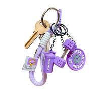 Llavero Para Bolso De Gimnasio,Mancuerna Pequeña para Llavero - Accesorios Para Llaves De Coche Con Tema De Barra | Para Bolso Cartera Equipaje Viaje Escuela Fiesta Oficina Cumpleaños Navidad Club Muj