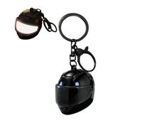 Llavero para casco de moto Dirt-Bike, 3D luminoso, realista, mini casco, llavero, accesorio para amantes de la motocicleta, para amantes, conductores, ciclistas, aventuras, remolques, aniversarios y