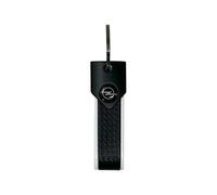 Llavero para coche compatible con Opel, resistente y duradero, cierre con anilla, ideal como regalo, 90 x 20 mm, Blanco Logo Negro, 90 x 20 mm