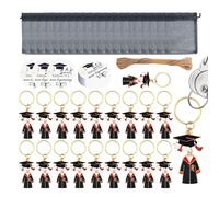 Llavero para diploma y graduación - 20 piezas llavero para diploma de escuela secundaria | Colgantes de felicitación para Neo Graduados, Enfermeras y Noche de Gala