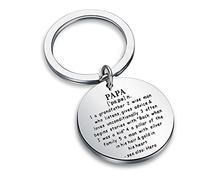 Llavero para el día del padre de los nietos - plateado - Medium