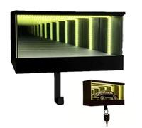 Llavero Para Garaje Infinito con Colgador de Llaves, Ilusión de Túnel Brillante Infinito, Soporte de Llaves de Pared Para Oficina, Hogar O Decoración de Apartamento