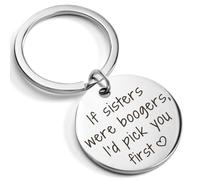 Llavero para hermana de hermana, regalos divertidos para hermanas, regalos de Navidad para hermanas, ideas de regalo de cumpleaños, regalos para hermana del alma para mujeres, rellenos de calcetines