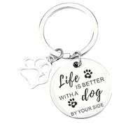 Llavero para mamá de perro - Llavero para mamá, regalo veterinario, dije para amantes de los animales, joyería para amantes de las mascotas, para mujeres, accesorio de cumpleaños, día de la