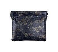 Llavero para monedero, diseño de lunas blancas, estrellas, monedero, monedero, monedero, bolsa impermeable para cosméticos para viajes, Bats Stars Cosmic, one size, Bats Stars Cosmic