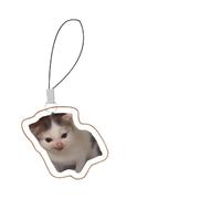 Llavero Para Móvil Bonito Correa Portátil para Móvil con Emoticono de Gato