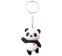 Llavero para niños, diseño de panda | Colgante 3D, figura de dibujos animados, regalo para escuela, guardería, vida cotidiana, niñas, cumpleaños