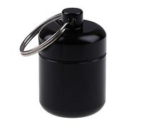 Llavero para pastillero portátil de aleación de aluminio impermeable para pastillero para píldora para funda para viajes al aire libre para P