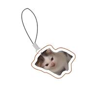 Llavero Para Teléfono Correa Portátil para Móvil con Emoticono de Gato y