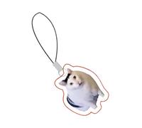 Llavero Para Teléfono Correa Portátil para Móvil con Emoticono de Gato y