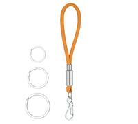 Llavero Paracord para hombres, cordón de llavero Paracord,Cordón de silbato paracord pesado | Carachute Rope Carabiner, gancho de clip de bloqueo con hebilla con 3 anillos clave para hombres mujeres