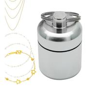 Llavero pastillero | Contenedor de joyería con llavero | Anillos herméticamente sellados para ciclismo, picnic, fitness, natación, correr