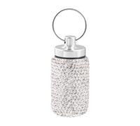 Llavero pastillero, llavero de píldoras, pastillero pequeño, portapíldoras portátil, llavero pastillero, impermeable y portátil, para bolso para hombres y mujeres, organizador de pastillas